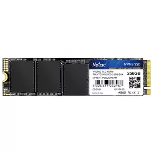 NETAC NV2000 (NT01NV2000-256-E4X) 256GB NVMe SSD, M.2 Interface, PCIe Gen3, 2280 SSD, Read 2500MB/s, Write 1000MB/s, 5 Year Warranty