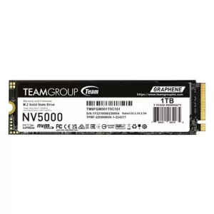Team NV5000 (TM8FGM001T0C101) 1TB M.2 Interface, PCIe Gen4x4 with NVMe, 2280, Read 5000MB/s, Write 3000MB/s, 3 Year Warranty