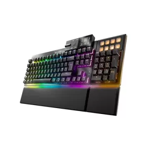 Be Quiet! Dark Mount Silent Linear Modular ARGB Gaming Keyboard with 8 Customisable Display Keys, Silent Linear Orange Switches, Detachable Numpad & Stream Dock