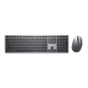 Dell KM7321W Premier Multi-Device Keyboard and Mouse Combo, 2.4GHz / Bluetooth 5.0 Wireless, 12 programmable keys for PC and Laptop, QWERTY UK English Layout, Sliver