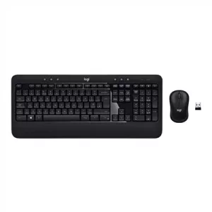 Logitech K540e Advanced Combo Wireless Keyboard and 3 Button Ambidextrous Scroll Mouse Unified Nano USB