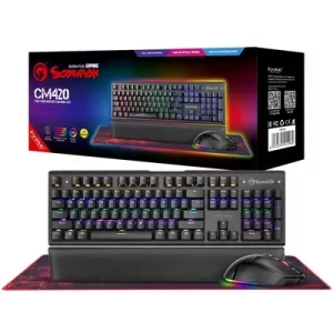 Marvo Scorpion CM420-UK 3-in-1 RGB Mechanical Keyboard, Mouse and Mouse Pad Gaming Bundle