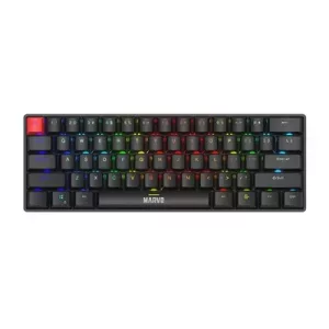 Marvo Scorpion KG933G Saber 61 Wired Mechanical RGB 60% UK Layout Gaming Keyboard (Black)