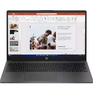 HP 255 G10 AK9U8AT#ABU Laptop, 15.6 Inch Full HD 1080p Screen, AMD Ryzen 5 7530U, 8GB RAM, 256GB SSD, Windows 11 Home