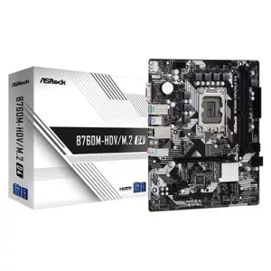 ASRock B760M-HDV/M.2 D4 Intel 1700 Socket Motherboard, Micro-ATX, 2x DDR4 Slots, 2x M.2 Sockets, GbE LAN, 1x D-Sub / 1x DisplayPort / 1x HDMI Port