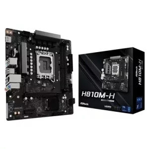 ASRock H810-M Intel 1850 Socket Motherboard, Micro-ATX, 2x DDR5 Slots, 1x M.2 Sockets, GbE LAN, 1x HDMI Port