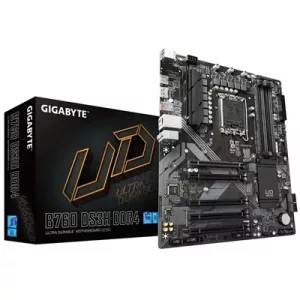 Gigabyte B760 DS3H DDR4 Ultra Durable Intel 1700 Socket Motherboard, ATX, 4x DDR4 Slots, 2x M.2 Sockets, GbE LAN, 1x DisplayPort / 1x HDMI Port