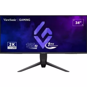 Viewsonic VX3480-2K-PRO 34 Inch 165Hz UWQHD Gaming Monitor, 3440x1440, 1ms, Display Port, 2xHDMI, Height Adjust, Swivel, VESA