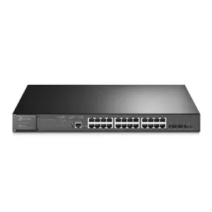 TP-Link JetStream TL-SG3428XMP 24-Port Metal Gigabit and 4-Port 10GE SFP+ L2+ Managed Switch with 24-Port PoE+ (384W)