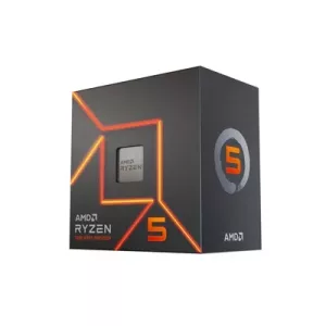 AMD Ryzen 5 7600 6 Core AM5 Processor, 12 Threads, 3.8GHz up to 5.1GHz Boost, 38MB Cache, 65W, Wraith Stealth Cooler, Radeon Graphics