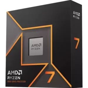 AMD Ryzen 7 9700X with Radeon Graphics, 8 Core AM5 Processor, 16 Threads, 3.8GHz up to 5.5GHz Boost, 40MB Cache, 65W, No Fan, Radeon Graphic