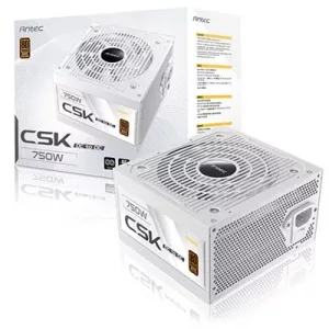 Antec CSK DC 750W White PSU, 80+ Bronze, Fully Wired, Antec's 5-year warranty