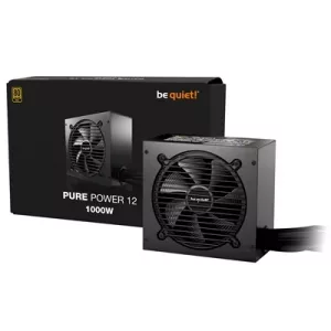 be quiet! 1000W PURE POWER 12, 80 PLUS Gold, ATX 3.1 compliant and PCIe 5.1 compatible,10-year manufacturer's warranty