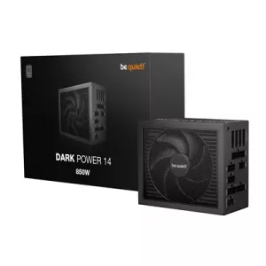 be quiet! DARK POWER 14, 1200W, 80 PLUS certified and Cybenetics efficiency, ATX 3.1 compliant, PCIe 5.1 compatible, backed by a 10-year manufacturer's warranty.