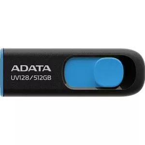 Adata UV128 512GB USB 3.2 Gen 1 Flash Drive, Black and Blue