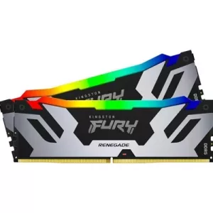 Kingston FURY Renegade KF572C38RSAK2-48 48GB (2x 24GB) DIMM System Memory, 7200MHz, DDR5, CL38, Silver, RGB, Intel XMP