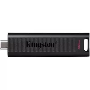 Kingston DTMAX/512GB DataTraveler Max 512GB USB-C USB Drive, USB3.2, Gen2, 1000MB/s, Black, Retail Boxed