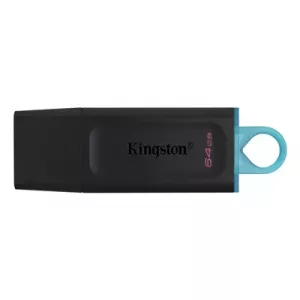 Kingston DataTraveler Exodia 64GB USB 3.2 Black with Cyan loop USB Flash Drive