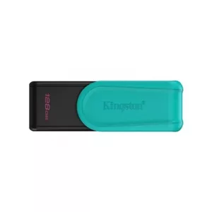 Kingston DataTraveler Exodia S DTXS/128GB USB Flash Drive, 128GB, USB 3.2, Black/Green, Swivel Cap Design