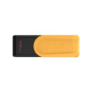 Kingston DataTraveler Exodia S DTXS/512GB USB Flash Drive, 512GB, USB 3.2, Black/Yellow, Swivel Cap Design