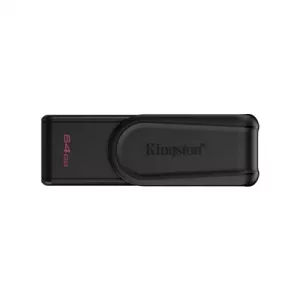 Kingston DataTraveler Exodia S DTXS/64GB USB Flash Drive, 64GB, USB 3.2,  Black, Swivel Cap Design