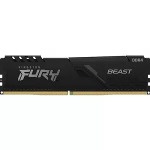 Kingston FURY Beast KF432C16BB/8 8GB (1x 8GB) DIMM System Memory, 3200MHz, DDR4, CL16, Black, Intel XMP