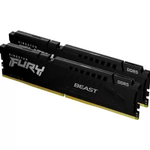 Kingston FURY Beast KF552C40BBK2-16 16GB (2x 8GB) DIMM System Memory, 5200MHz, DDR5, CL40, Black, Intel XMP