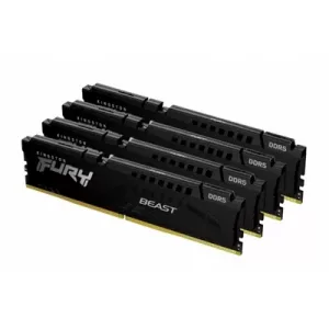 Kingston FURY Beast KF556C40BBK4-128 128GB (4x 32GB) DIMM System Memory, 5600MHz, DDR5, CL40, Black, Intel XMP