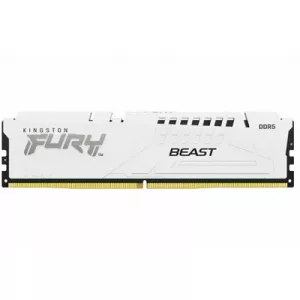 Kingston FURY Beast KF560C36BWE2-16 16GB (1x 16GB) DIMM System Memory, 6000MHz, DDR5, CL36, White, Intel XMP, AMD EXPO