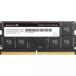 Team Elite TED532G5600C46A-S01 32GB (1x 32GB) SODIMM System Memory, 5600MHz, DDR5, CL46