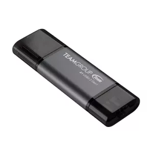 Team TX13128GC01 2 in 1 Dual OTG 128GB Flash Drive, X1 USB 3.2 Gen1, Type C & A, Plug and Play