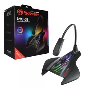 Marvo Scorpion MIC-01 RGB USB Powered Flexible Gaming and Streaming Microphone