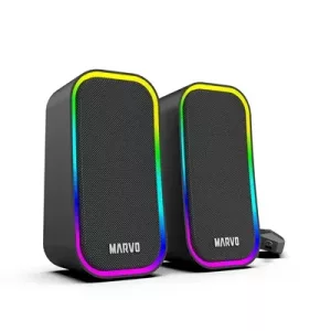 Marvo Scorpion SG-285 Havoc 20 USB Powered Stereo RGB 6W Gaming Speakers (Black)