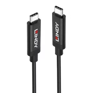LINDY 43348 USB Type-C 3.2 Gen 2 Type C/C Active Cable, 3 m - Active Cable for Video Signals and Data Transfer up to 10 Gbps, Supports DisplayPort 1.4 High Resolution, UHD up to 8K 7680x4320@60Hz