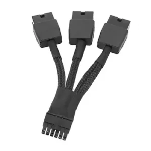 Replacement 12VHPWR 12+4Pin PCIE 5.0 to 3x8Pin (6+2P) Power Cable 10cm Braided
