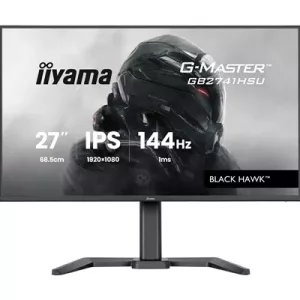 iiyama G-Master Black Hawk gaming monitor GB2741HSU-B1 27" Black, Height Adjustable, IPS, Ultra Slim Bezel, Full HD, 144Hz, 1ms, FreeSync, HDMI, Display Port, USB Hub