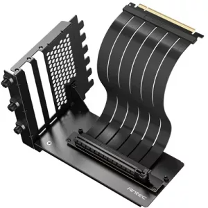 Antec RTX50 PCIe 5.0 Riser Cable with 90 degree Bracket Mount, Black,  Designed To Allow Vertical Mounting Of A Graphics Card