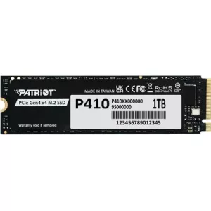 Patriot P410 (P410P1TBM28H) 1TB PCIe Gen4 x4 M.2 SSD ,  Read 5000MB/s, Write 4500MB/s, 5 Year Limited Warranty