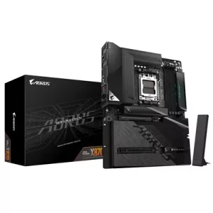 Gigabyte X870 AORUS STEALTH AMD AM5 Socket Motherboard, ATX, 4x DDR5 Slots, 4x M.2 Socket, 5GbE LAN, WiFi 7, 1x HDMI Port / 2x USB-C (USB4)