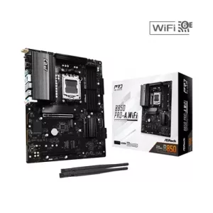 ASRock B850 Pro-A WiFi AMD AM5 Socket Motherboard, ATX, 4x DDR5 Slots, 4x M.2 Sockets, 2.5GbE LAN, Wi-Fi 6E, 1x HDMI Port / 1x USB-C
