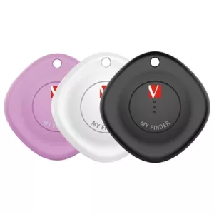 Verbatim (32132) MYF-03 My Finder Bluetooth Item Finder 3 Pack Black /White / Purple