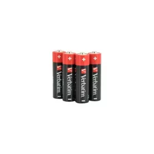 Verbatim (49501) AA Battery Alkaline 4 Pack Shrink Wrap