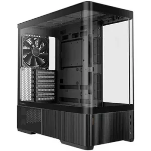 ANTEC Constellation C6 AirAntec Mid-Tower Gaming PC Case - 2 x 120mm PWN Reverse fans, 1 x 140 PWN fan at rear, Curved Glass Desgin with 3-sided Tempered Glas, ATX/Micro-ATX/ITX