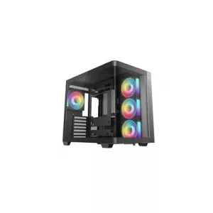 DeepCool CG530U 4F Case,Black, Mid- Tower, 2x USB 3.0, Tempered Glass Side Window Panel, ITX/Micro ATX/ATX