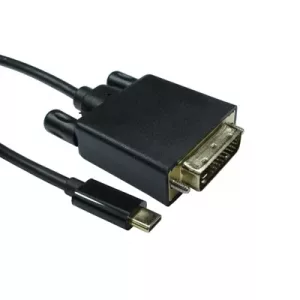 USB-C TO DVI 4k 30HZ 2 Meter Black Data Cable