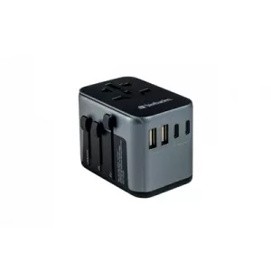 Verbatim (49545) UTA-03 Universal Travel Adapter with 1 x USB-C PD 30W & QC 3.0 / 2 x USB-C / 2 x USB-A