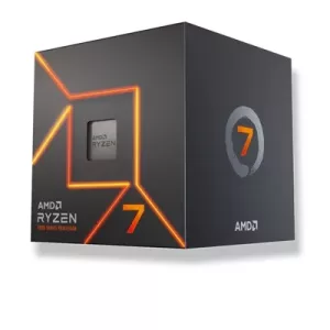 AMD Ryzen 7 7700 with Radeon Graphics, 8 Core Processor, 16 Threads, 3.8GHz up to 5.3GHz Boost, 40MB Cache, 65W, Wraith Prism LED Cooler, Radeon Graphics