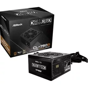 ASRock PRO-650B ATX Power Supply Unit, 80 PLUS BRONZE Certified, Low noise 120mm FAN, High Efficiency PSU