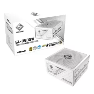 ASRock Steel Legend SL-850G 850W ATX Power Supply Unit, 80 Plus Gold Certified, 120mm Silent Cooling Fan, High Efficiency PSU