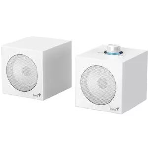 Genius SP-HF300U, 4W, USB Audio Speakers/ USB-A & USB-C - White